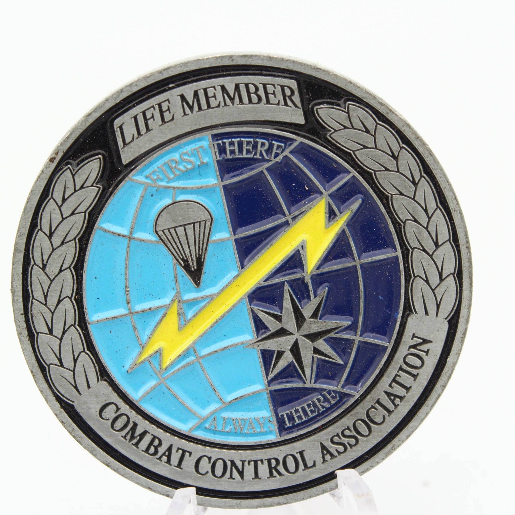 US Air Force Combat Control Life Member Coin 1.75” Copper CCT Association Challenge Coin Pre-Owned