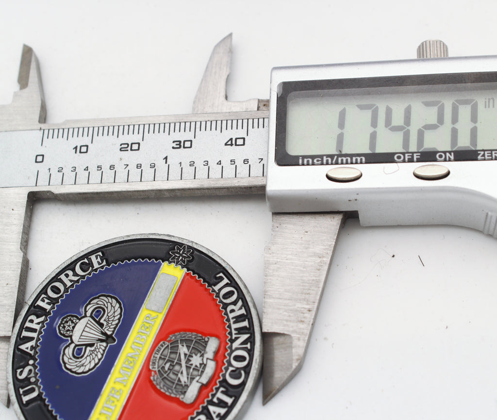 US Air Force Combat Control Life Member Coin 1.75” Copper CCT Association Challenge Coin Pre-Owned