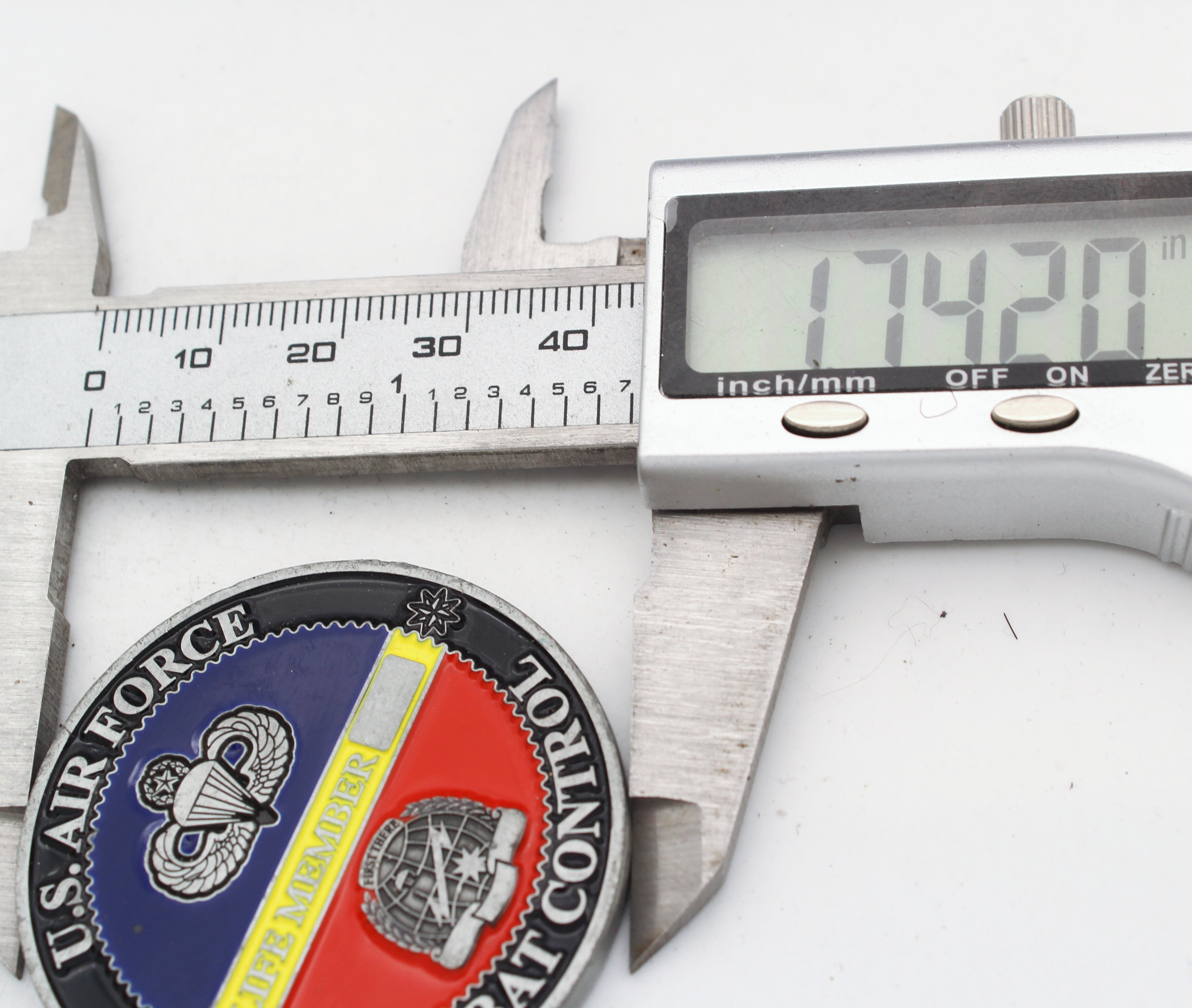 US Air Force Combat Control Life Member Coin 1.75” Copper CCT Association Challenge Coin Pre-Owned