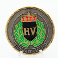 Norwegian Home Guard HV Challenge Coin 1.58” Copper Heimevernsdistrikt 01 Military Coin Pre-Owned