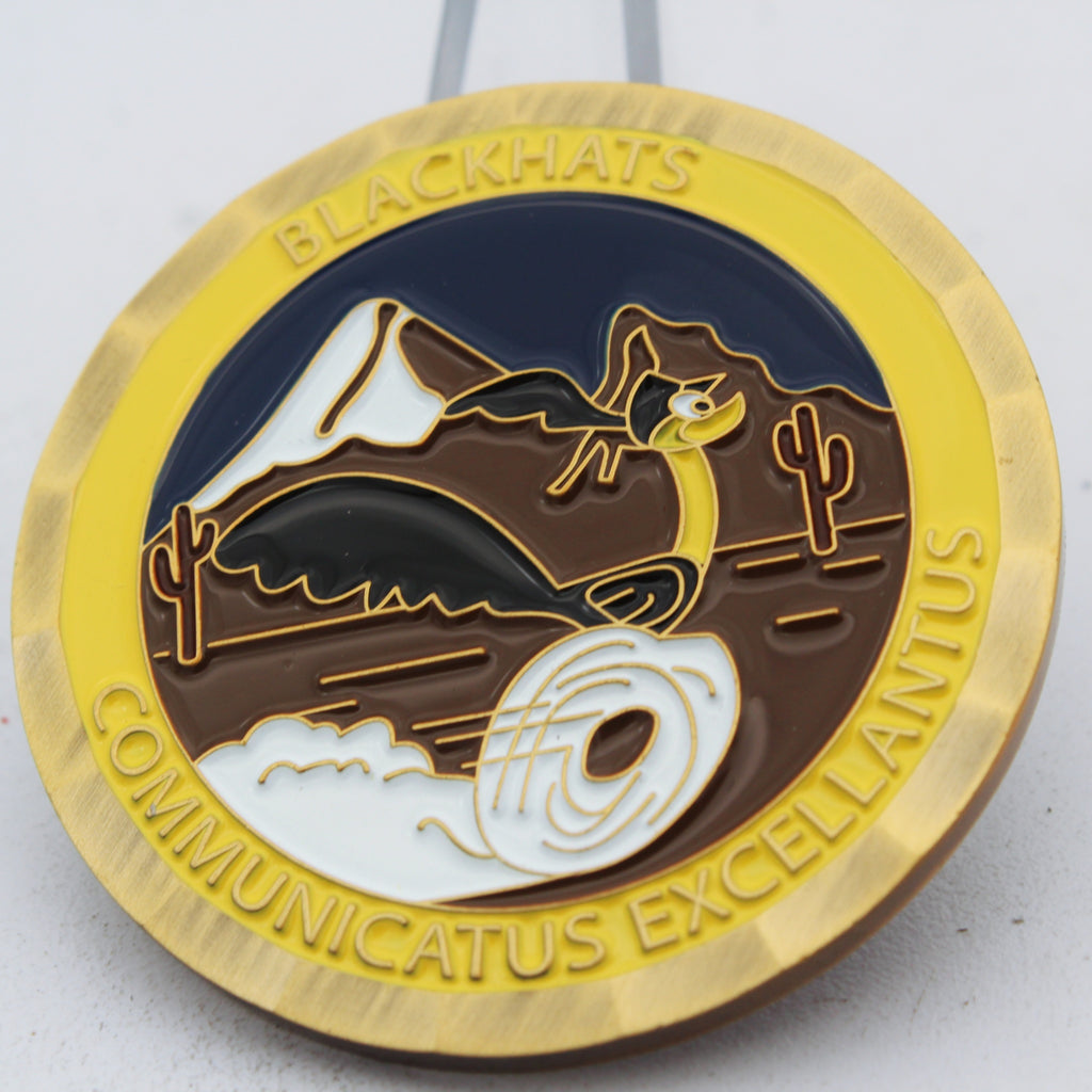 Blackhats Communicatus Excellantus Roadrunner Challenge Coin