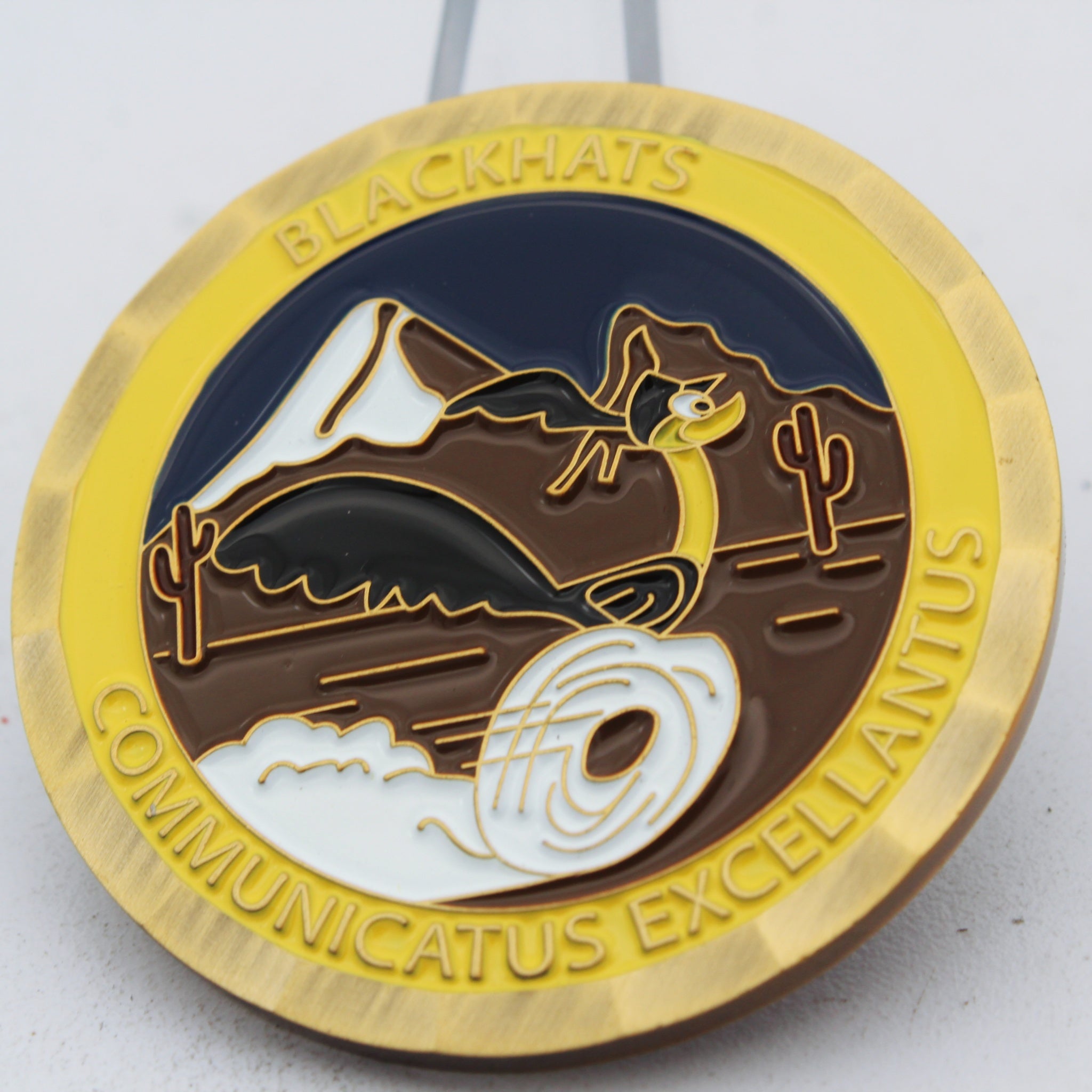 Blackhats Communicatus Excellantus Roadrunner Challenge Coin
