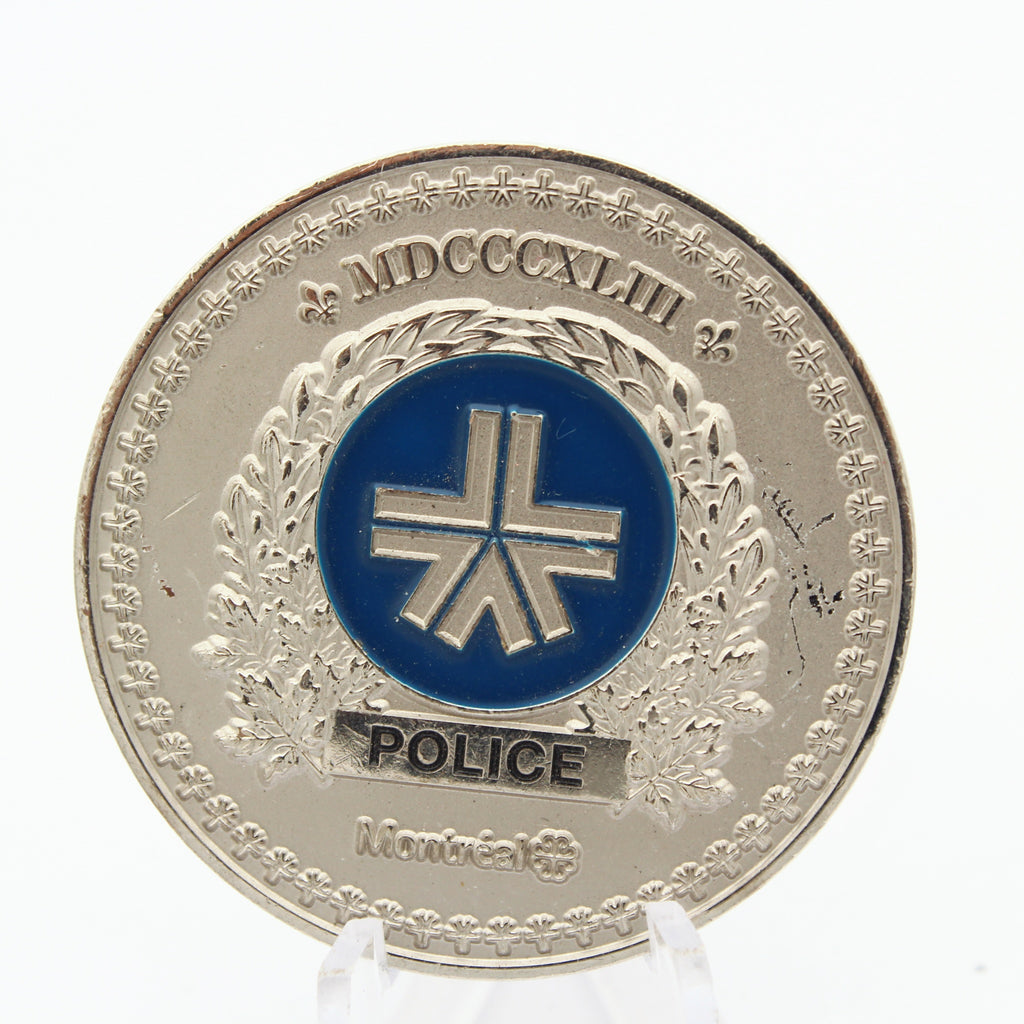 Montreal Police Drug Evaluation MED Challenge Coin 1.75” Canada Law Enforcement