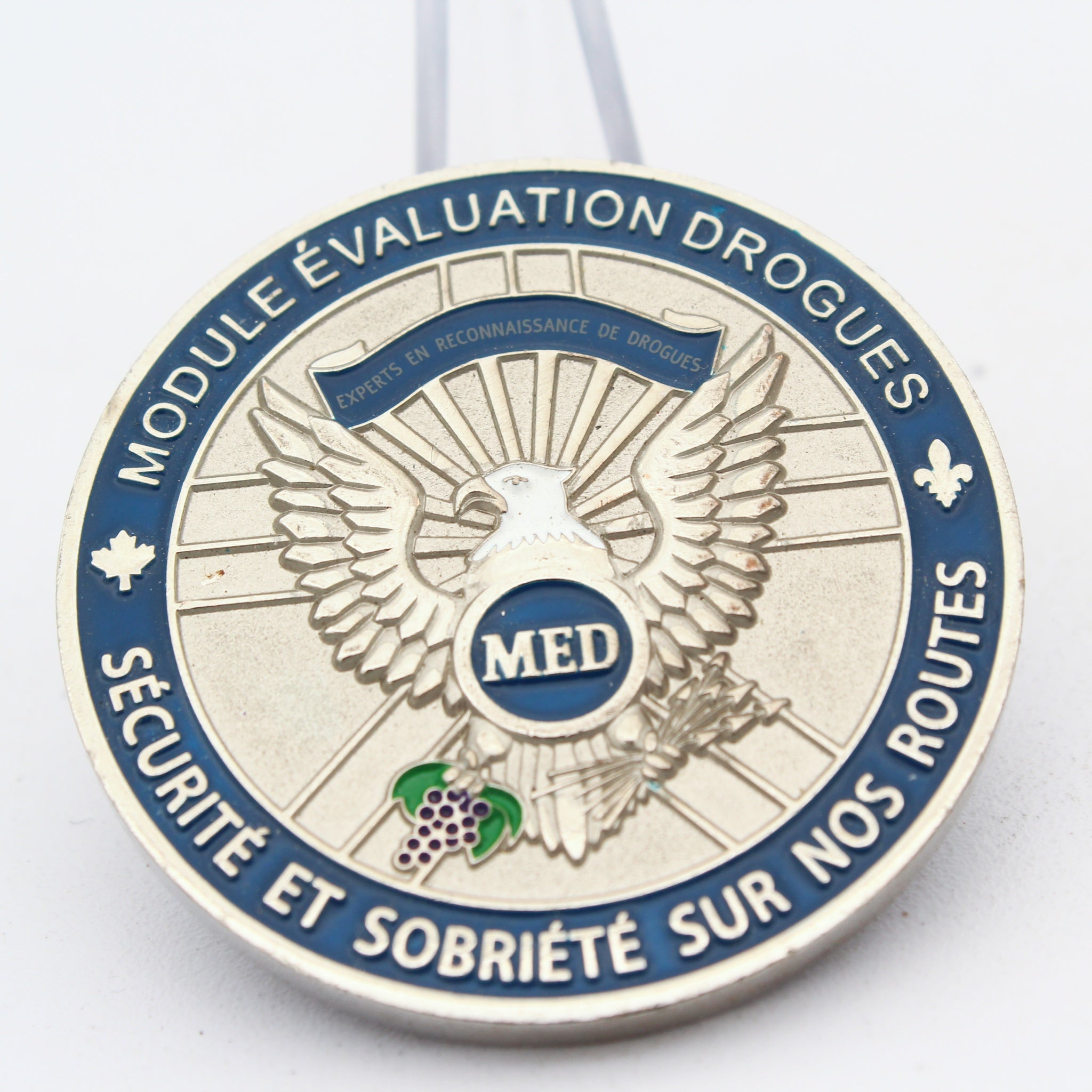 Montreal Police Drug Evaluation MED Challenge Coin 1.75” Canada Law Enforcement