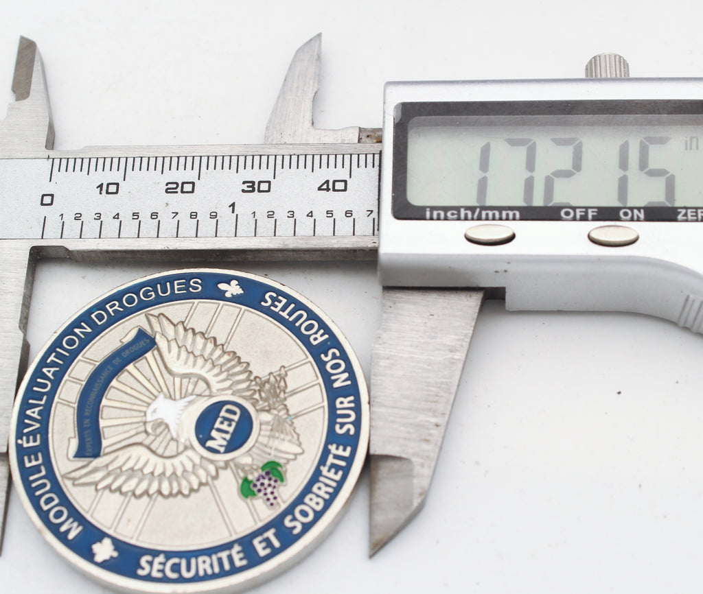 Montreal Police Drug Evaluation MED Challenge Coin 1.75” Canada Law Enforcement