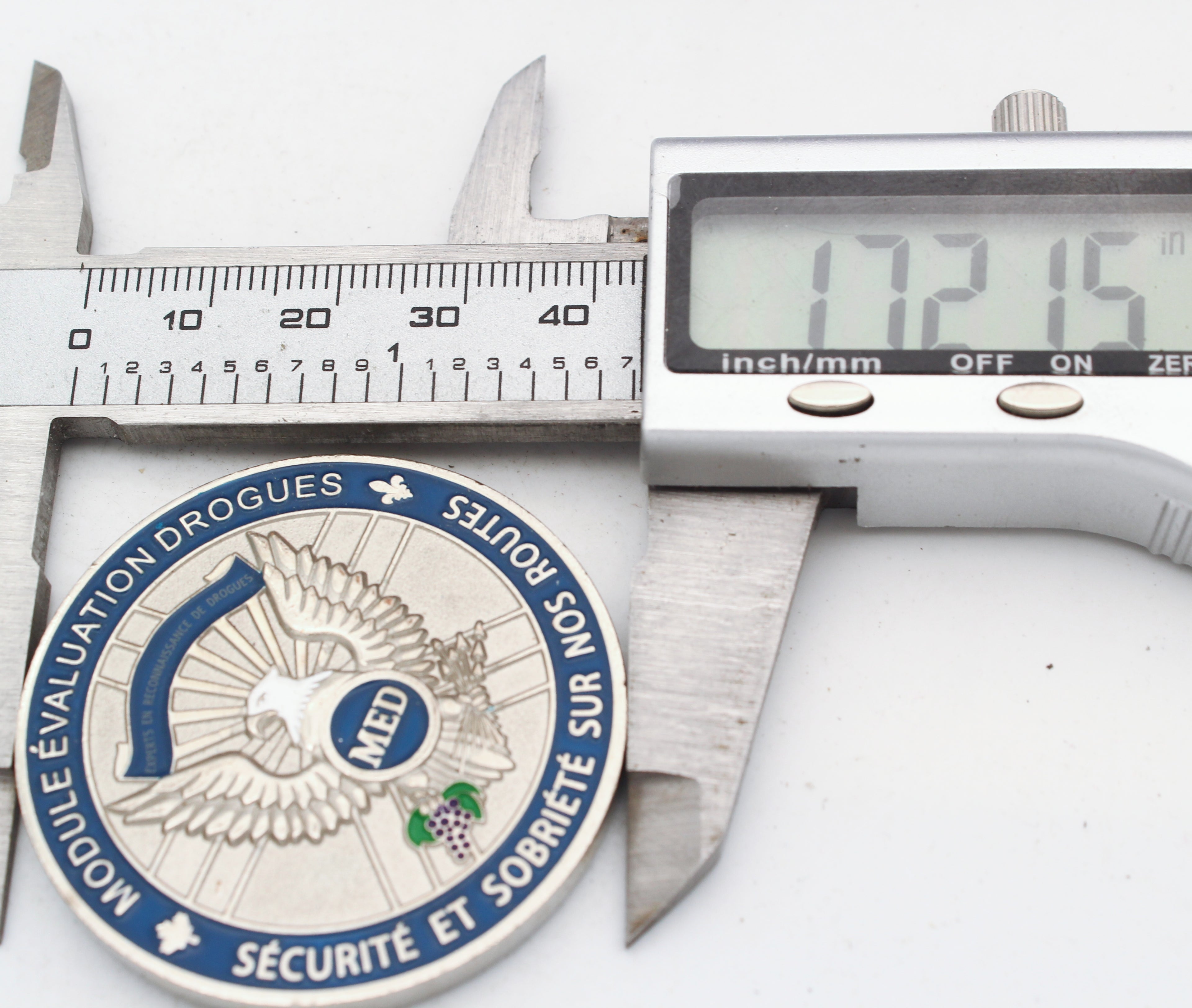 Montreal Police Drug Evaluation MED Challenge Coin 1.75” Canada Law Enforcement