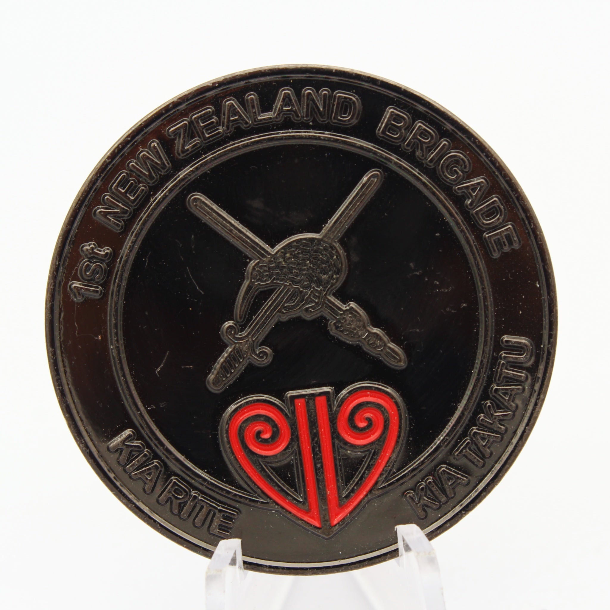 New Zealand Army 1st NZ Brigade Coin 1.75” – Kia Rite Kia Takatu • Ngati Tumatauenga