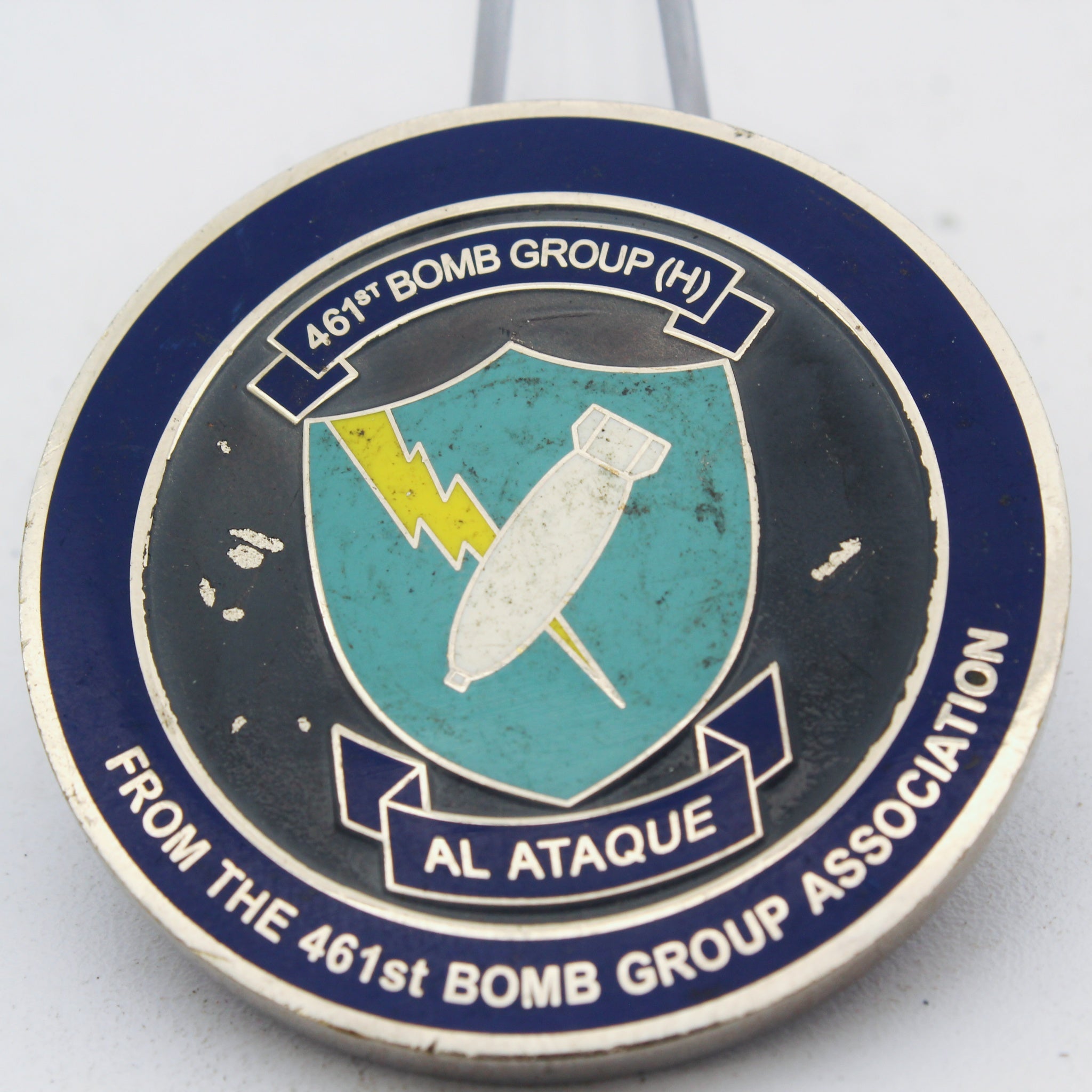 461st Bomb Group Association Al Ataque 15th Air Force Challenge Coin