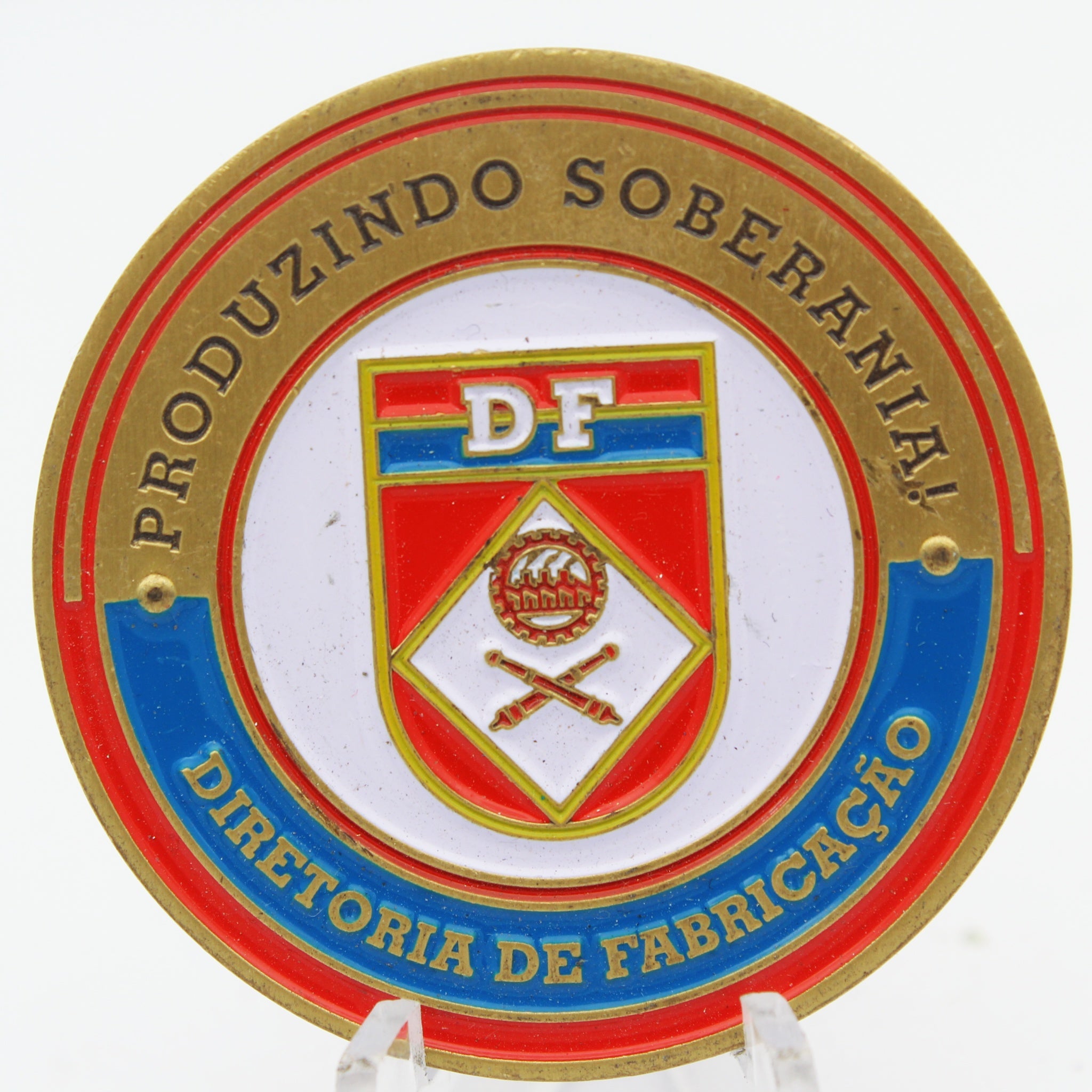 Brazilian Army UT30BR ARES 30mm Diretoria de Fabricação Challenge Coin