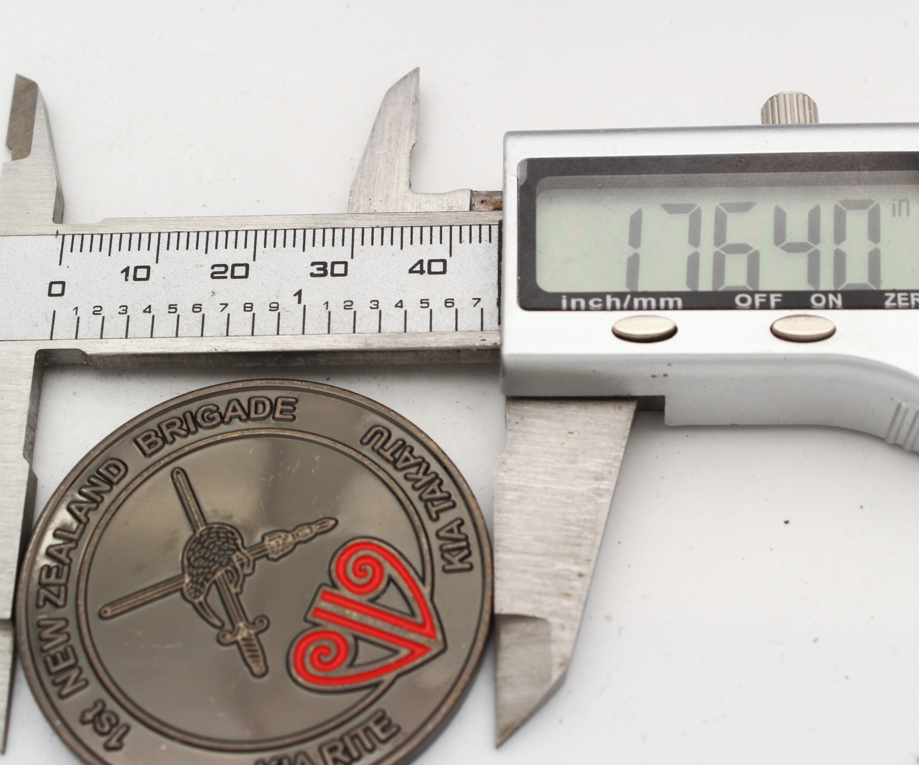 New Zealand Army 1st NZ Brigade Coin 1.75” – Kia Rite Kia Takatu • Ngati Tumatauenga