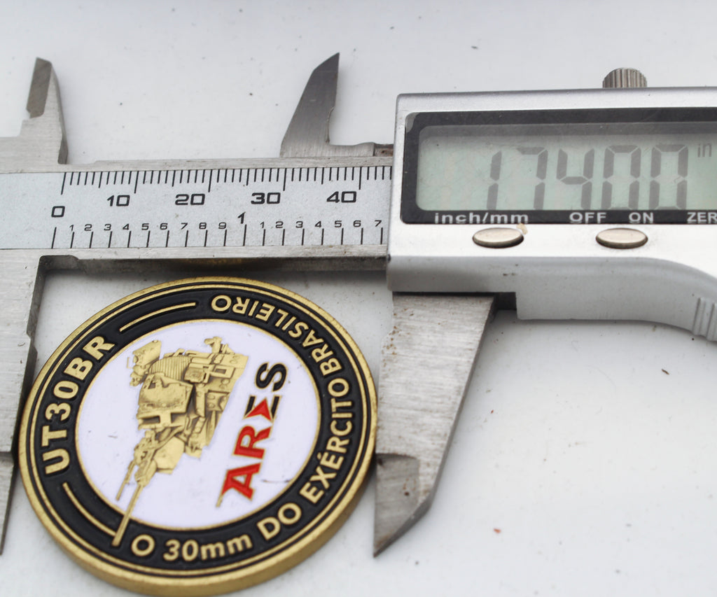 Brazilian Army UT30BR ARES 30mm Diretoria de Fabricação Challenge Coin