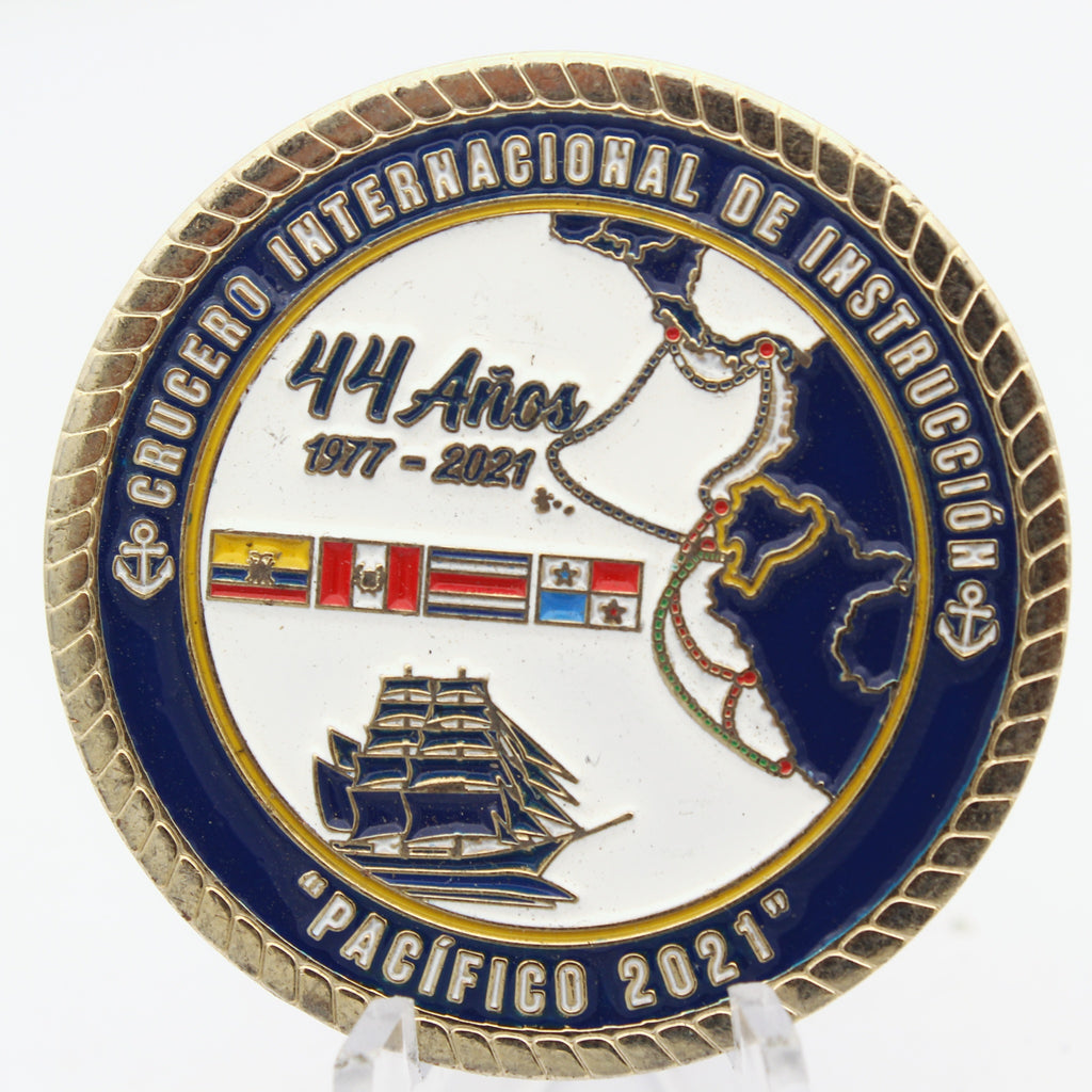 Armada del Ecuador Buque Escuela Guayas Pacifico 2021 Challenge Coin