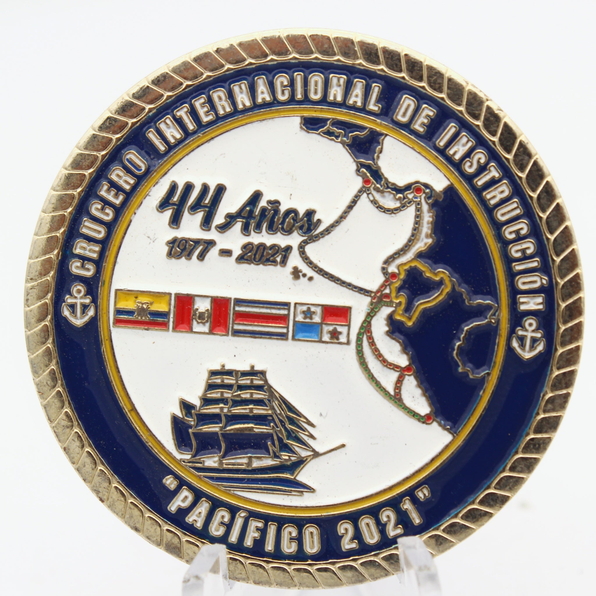 Armada del Ecuador Buque Escuela Guayas Pacifico 2021 Challenge Coin