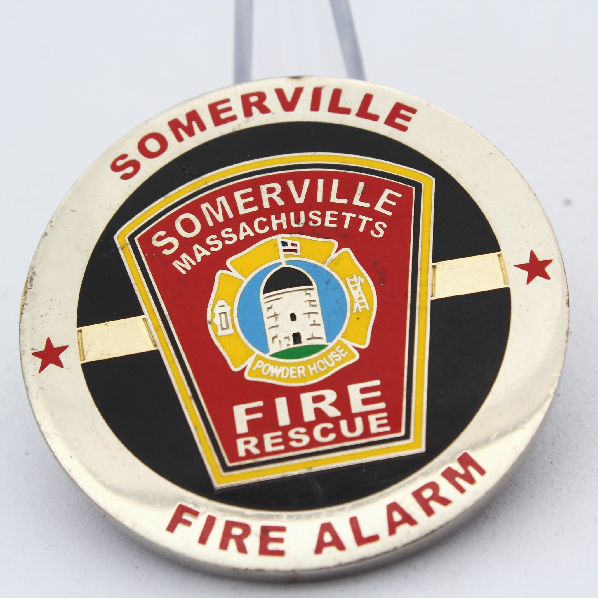 Somerville Massachusetts Fire Rescue Fire Alarm Challenge Coin 1.75” Since 1874 Pre-Owned