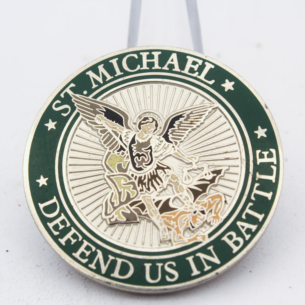 Middlebury Police St. Michael Defend Us in Battle Challenge Coin