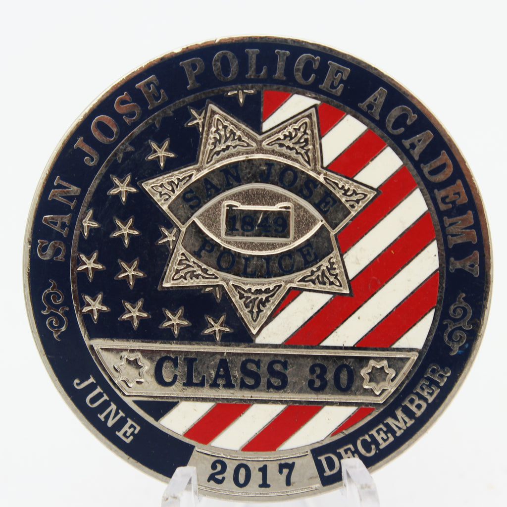 San Jose Police Academy Class 30 United as One Challenge Coin