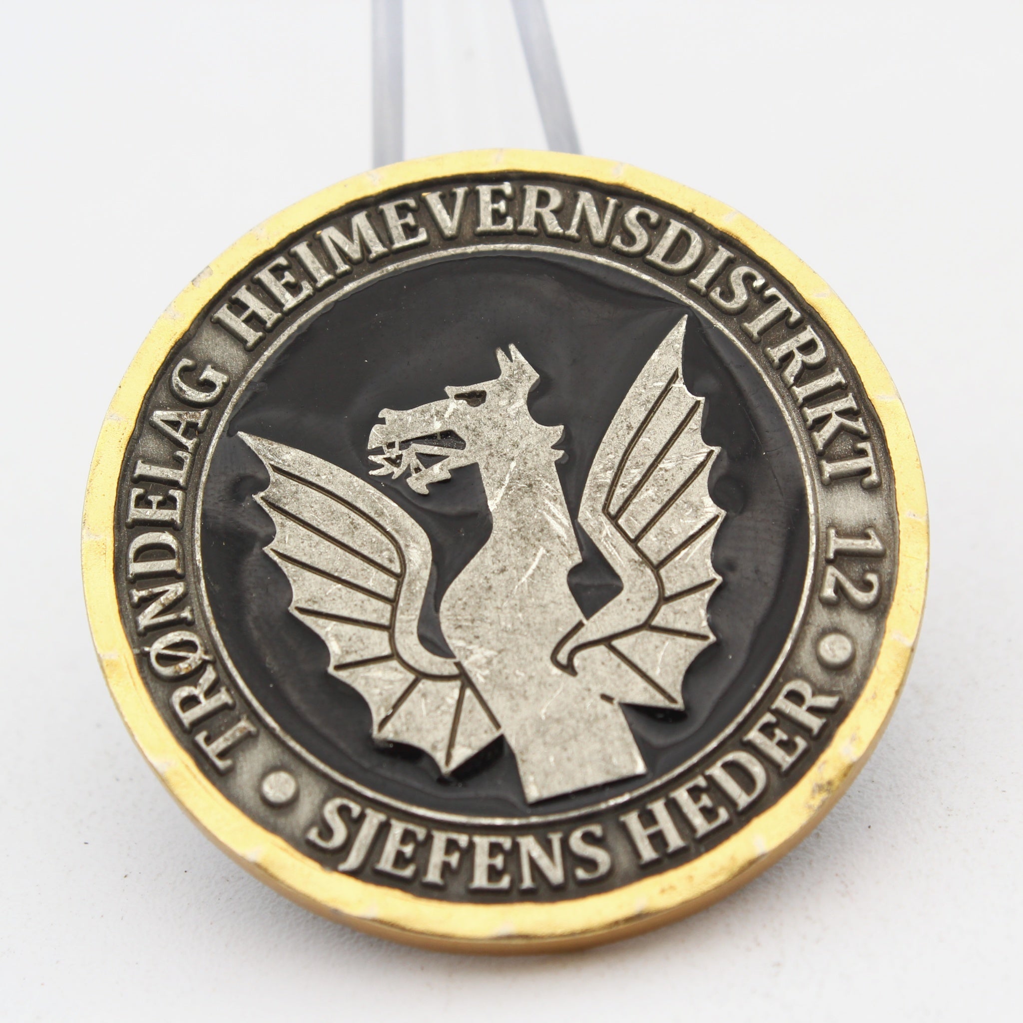 Norwegian Home Guard (Heimevernet) District 12 Commander’s Honor Challenge Coin pre-owned