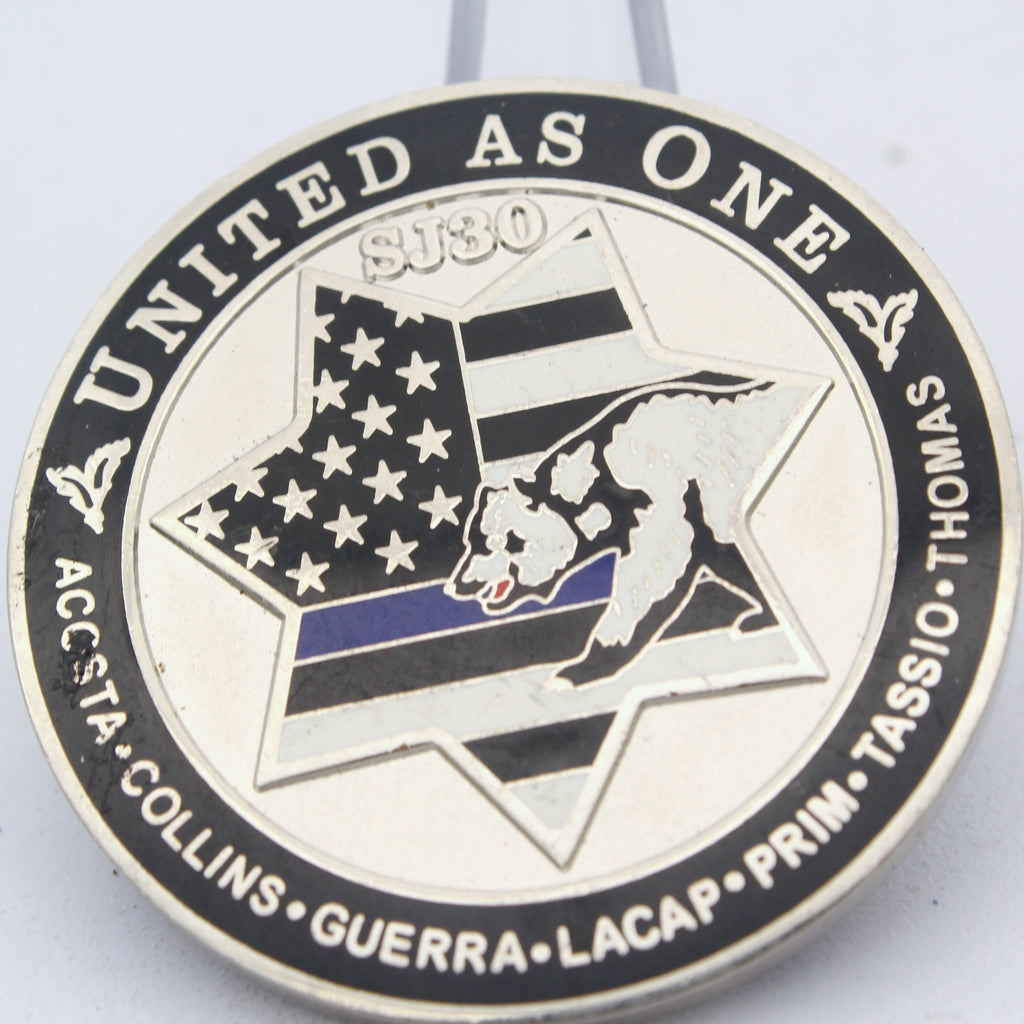 San Jose Police Academy Class 30 United as One Challenge Coin
