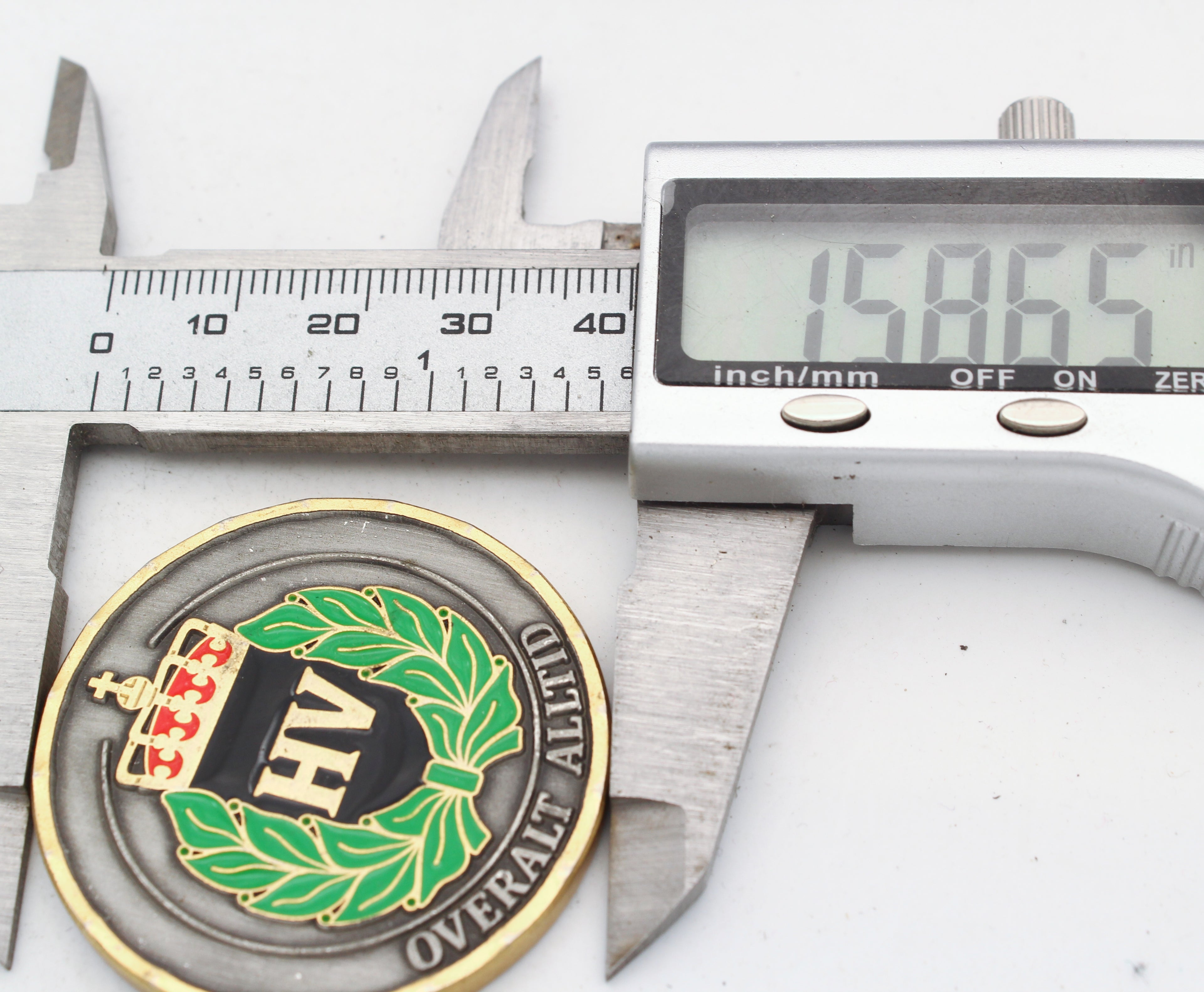 Norwegian Home Guard (Heimevernet) District 12 Commander’s Honor Challenge Coin pre-owned