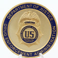 DEA Retired Special Agent Department of Justice Challenge Coin