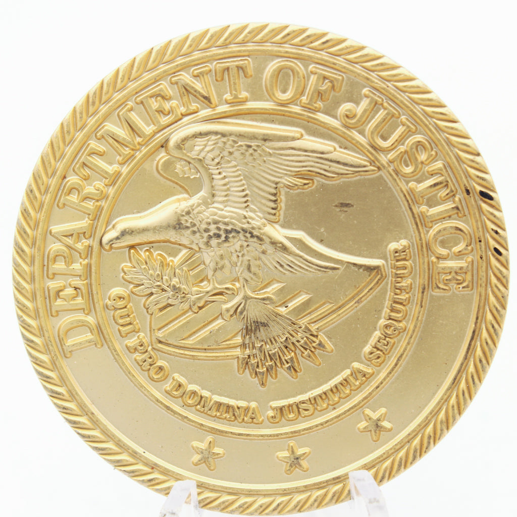 DEA Retired Special Agent Department of Justice Challenge Coin
