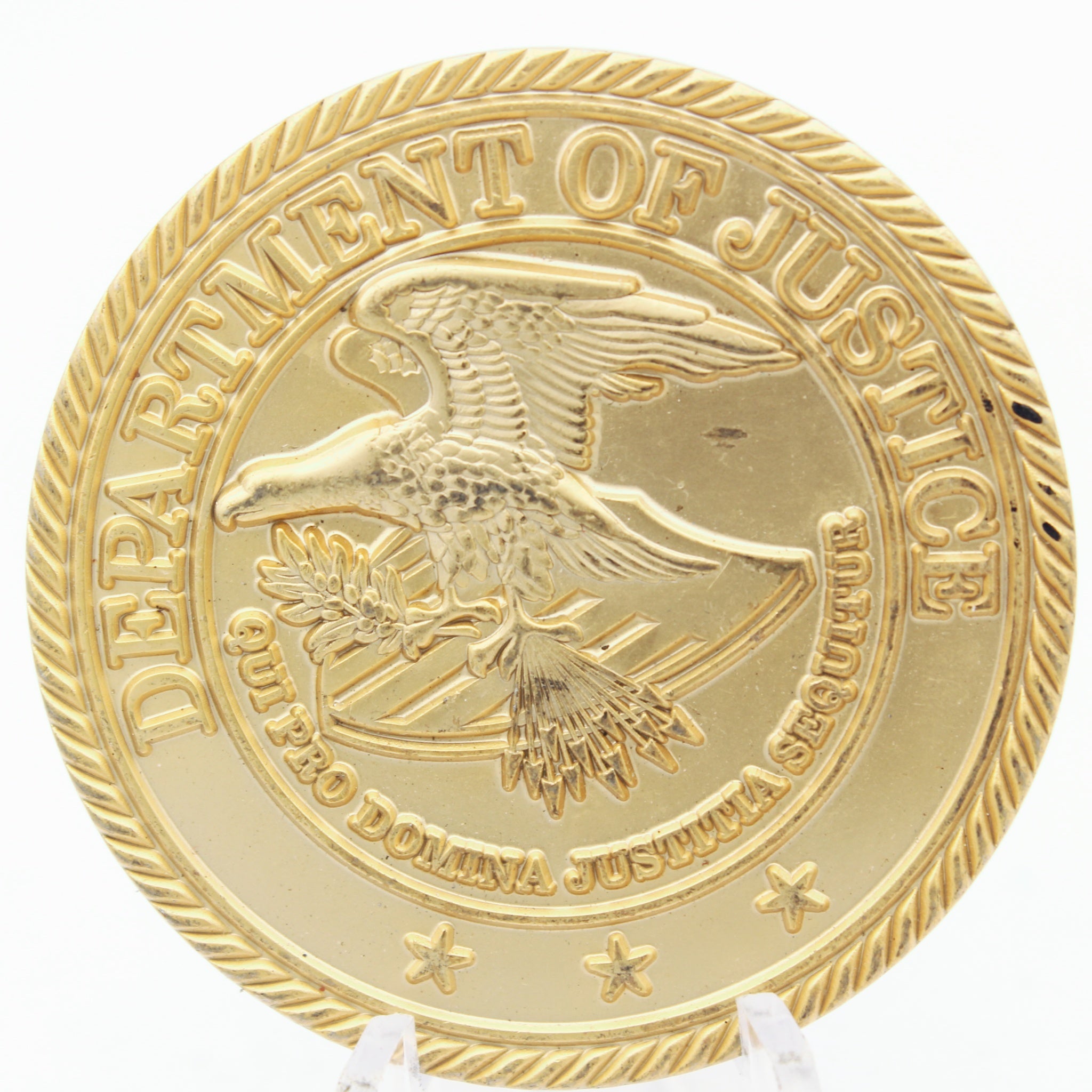 DEA Retired Special Agent Department of Justice Challenge Coin