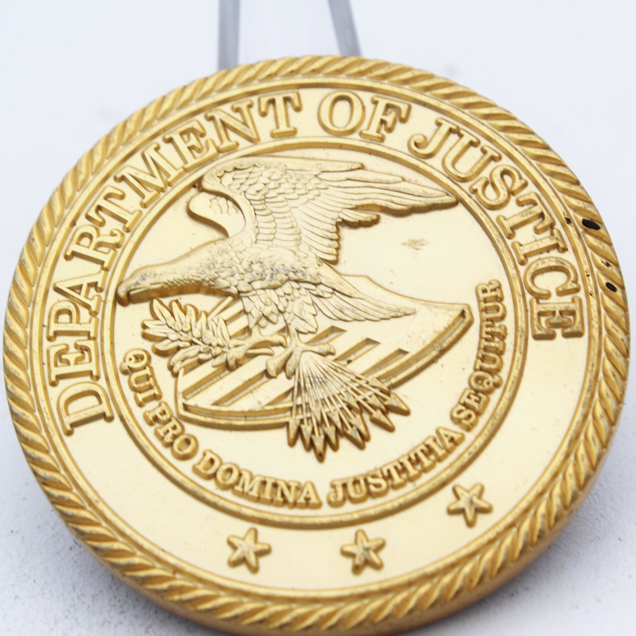 DEA Retired Special Agent Department of Justice Challenge Coin