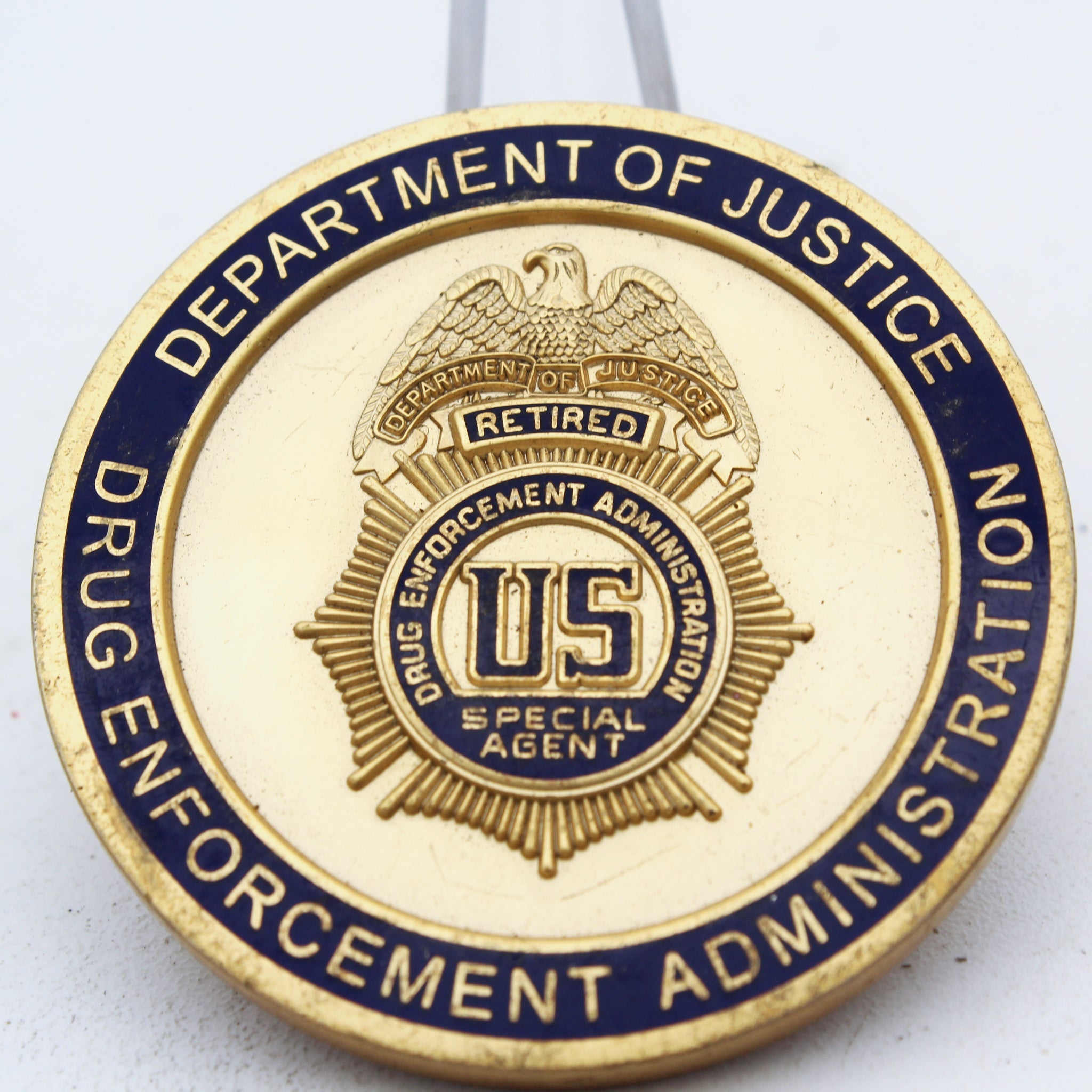 DEA Retired Special Agent Department of Justice Challenge Coin