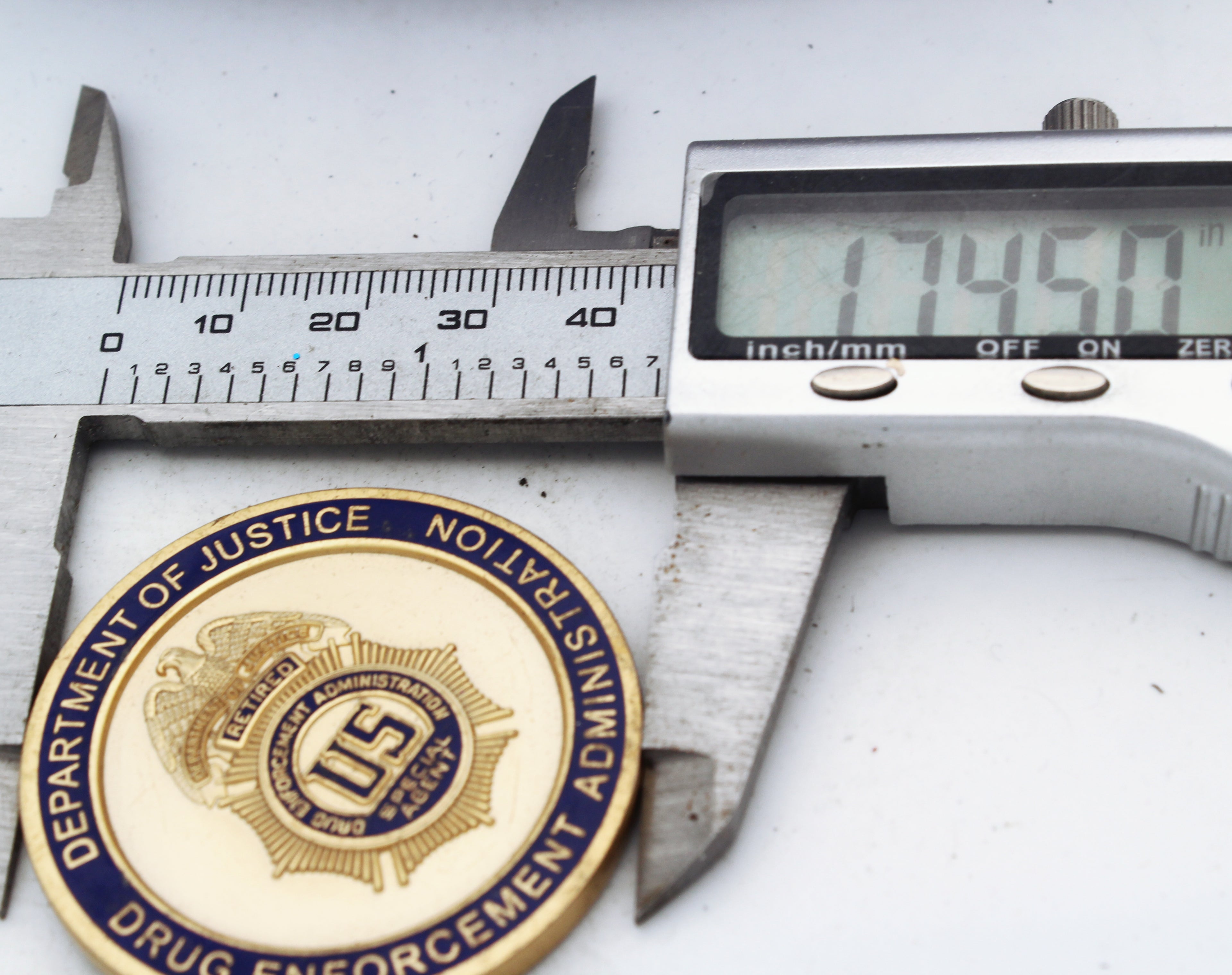 DEA Retired Special Agent Department of Justice Challenge Coin