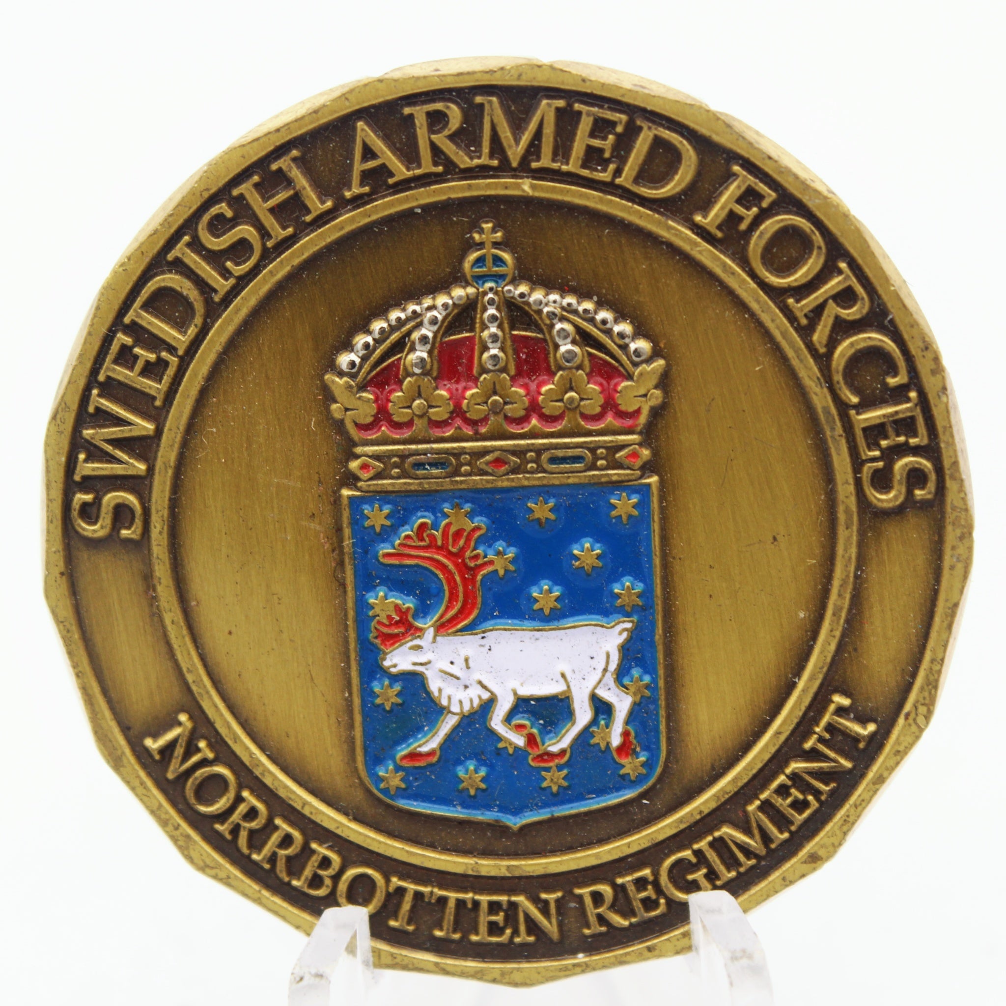 Swedish Armed Forces Norrbotten Regiment SWAFSWC Challenge Coin