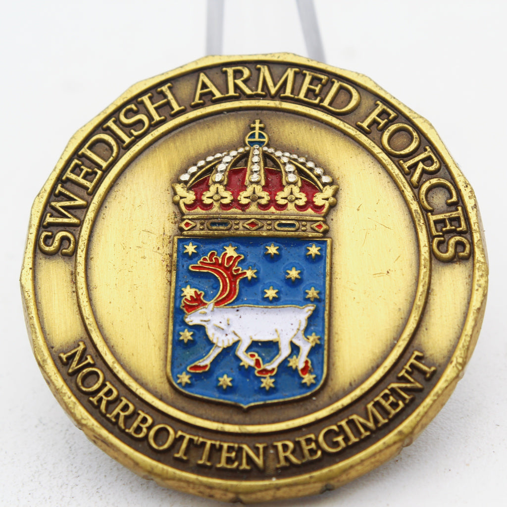 Swedish Armed Forces Norrbotten Regiment SWAFSWC Challenge Coin