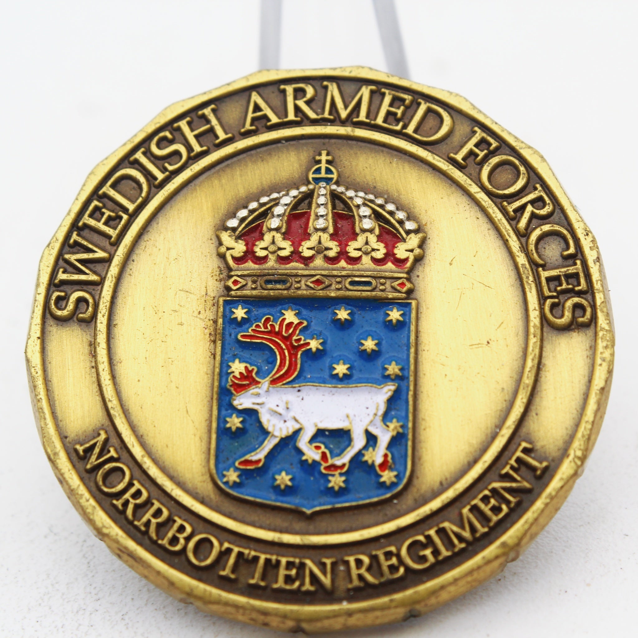 Swedish Armed Forces Norrbotten Regiment SWAFSWC Challenge Coin