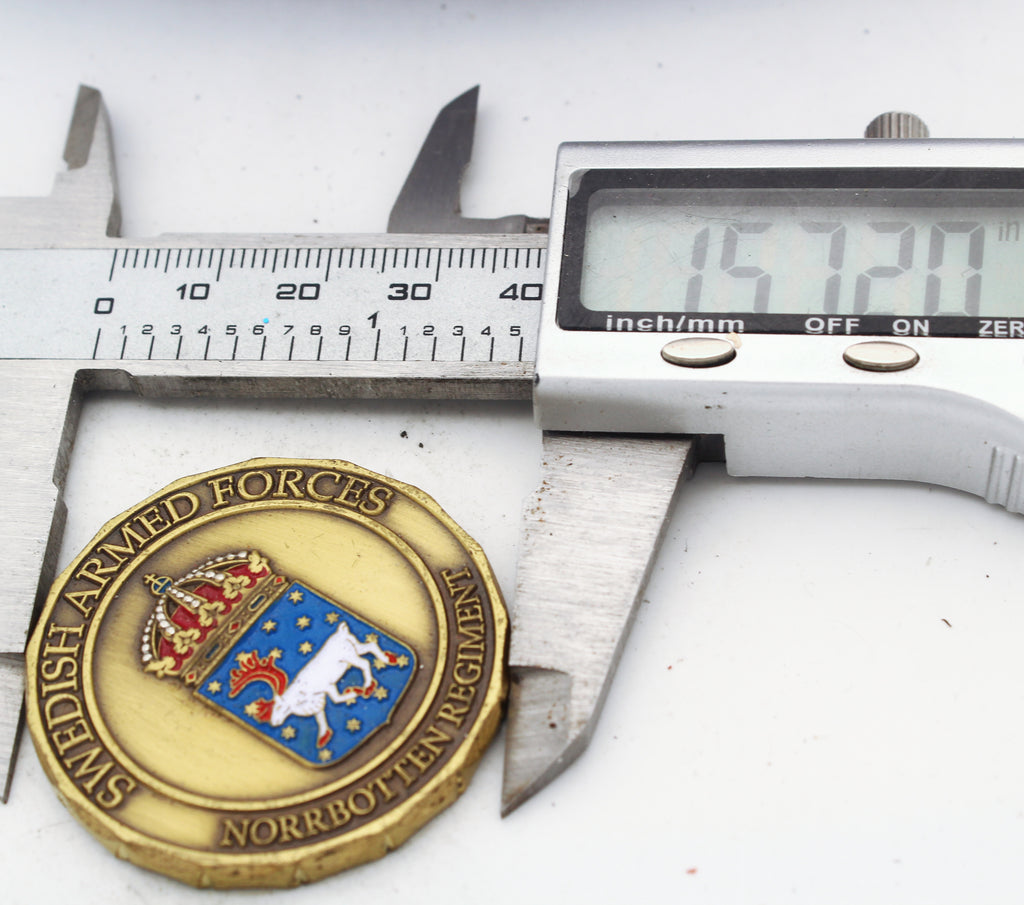 Swedish Armed Forces Norrbotten Regiment SWAFSWC Challenge Coin