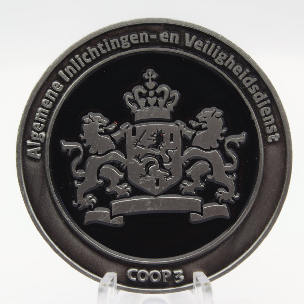Dutch Intelligence Security Service Challenge Coin COOP3 2.0 Inch Zinc Alloy Pre-Owned