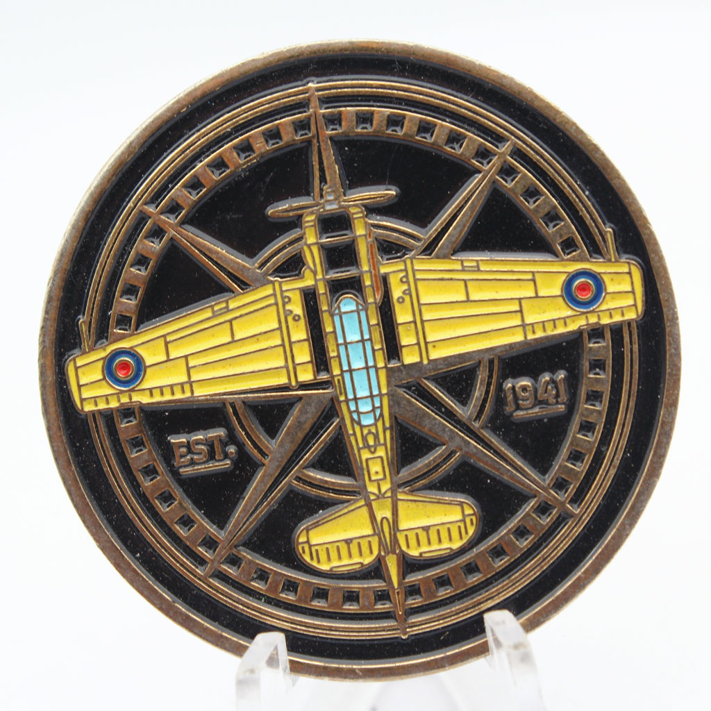 7 RCACS Commanding Officer Air Cadet Airplane Challenge Coin 1.75” Copper Pre-Owned