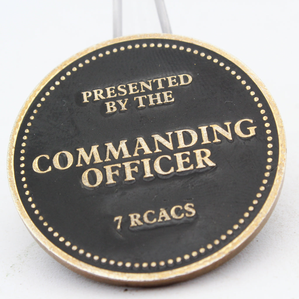7 RCACS Commanding Officer Air Cadet Airplane Challenge Coin 1.75” Copper Pre-Owned