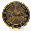 US Army Ranger Challenge Coin Rangers Lead The Way 1.6 Inch Copper Pre-Owned