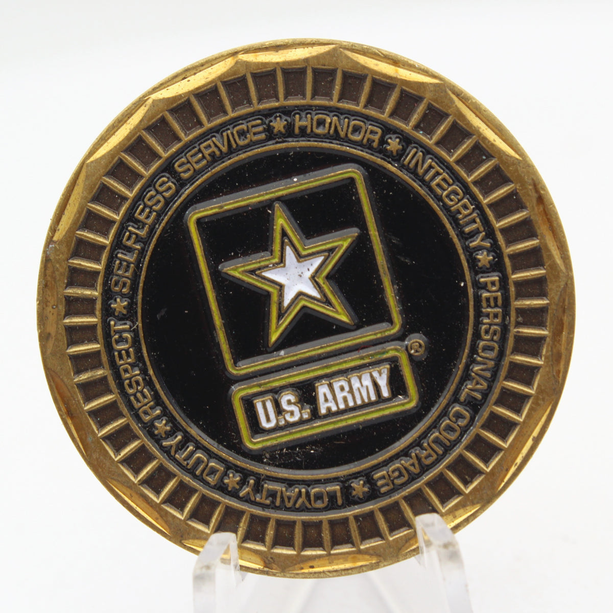 US Army Ranger Challenge Coin Rangers Lead The Way 1.6 Inch Copper Pre-Owned