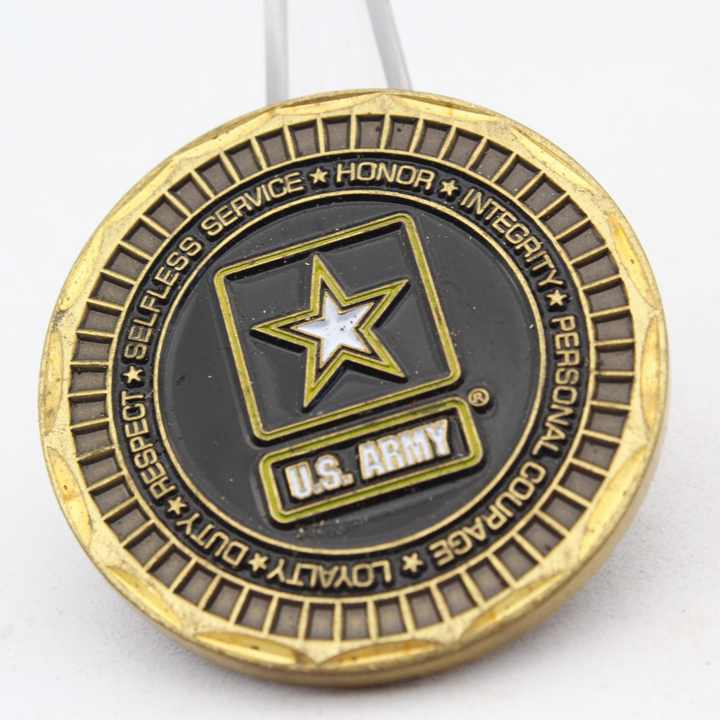 US Army Ranger Challenge Coin Rangers Lead The Way 1.6 Inch Copper Pre-Owned