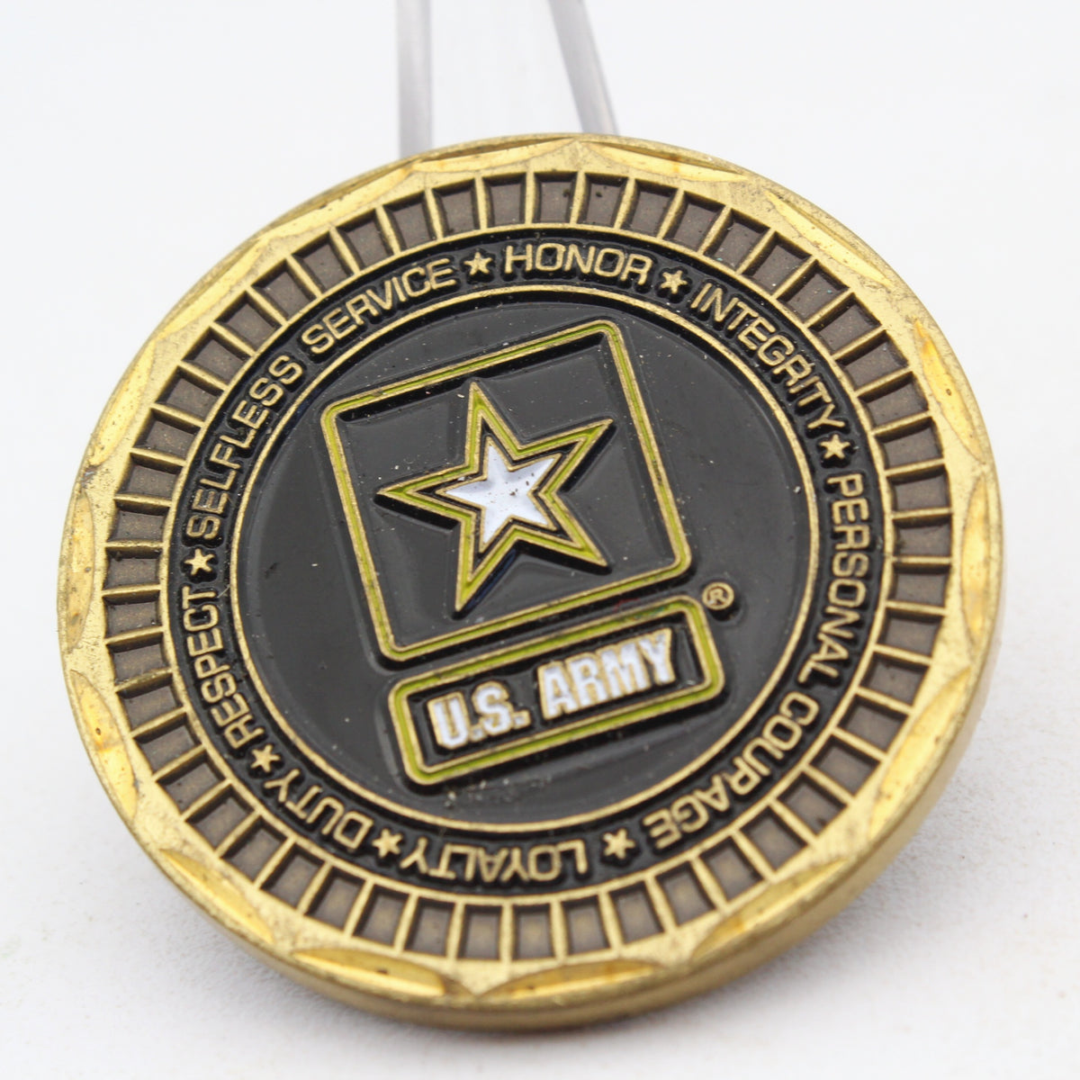 US Army Ranger Challenge Coin Rangers Lead The Way 1.6 Inch Copper Pre-Owned