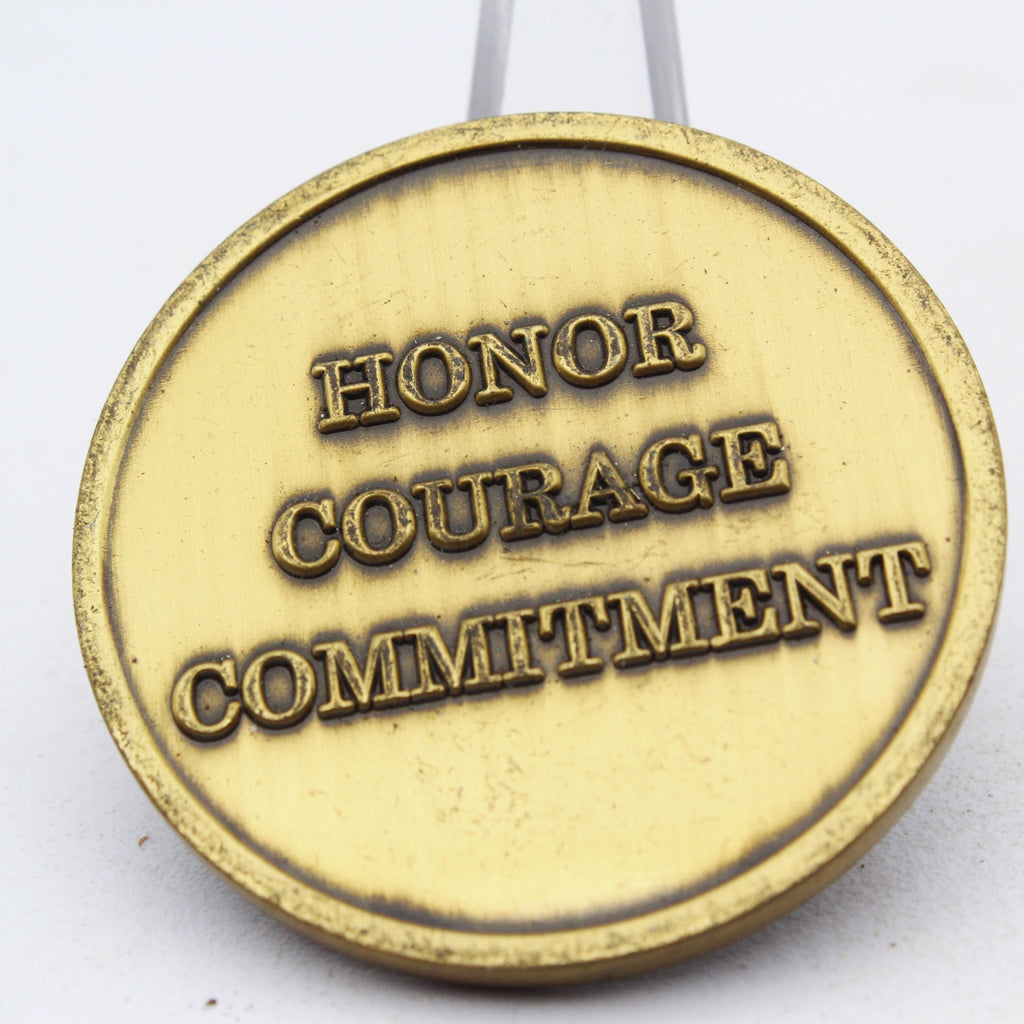Bethel Navy JROTC Challenge Coin Honor Courage Commitment Pre-Owned