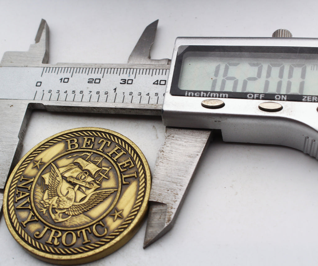 Bethel Navy JROTC Challenge Coin Honor Courage Commitment Pre-Owned
