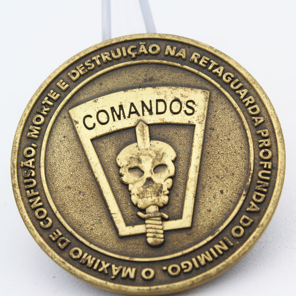 Brazil Special Forces 1º Batalhão Comandos ALFA Challenge Coin 1.75" Copper Pre-Owned