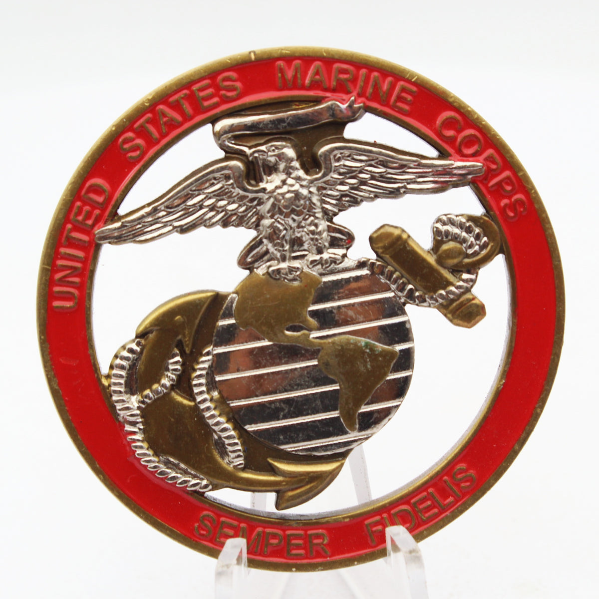 United States Marine Corps MATSG-21 Commanding Officer Challenge Coin 2.0 Inch Copper Pre-Owned
