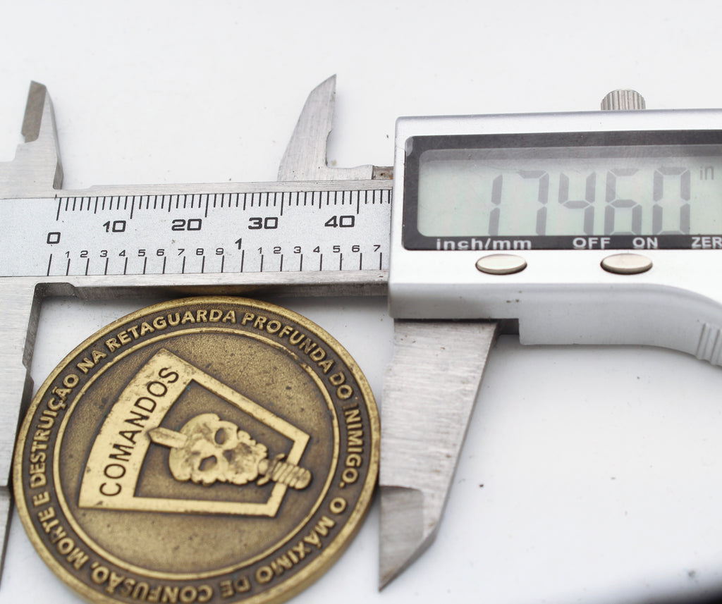 Brazil Special Forces 1º Batalhão Comandos ALFA Challenge Coin 1.75" Copper Pre-Owned