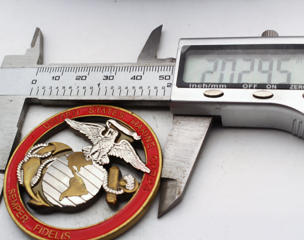 United States Marine Corps MATSG-21 Commanding Officer Challenge Coin 2.0 Inch Copper Pre-Owned
