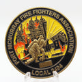 Fort McMurray Fire Fighters Association Local 2494 Challenge Coin 1.75 Inch Copper Pre-Owned