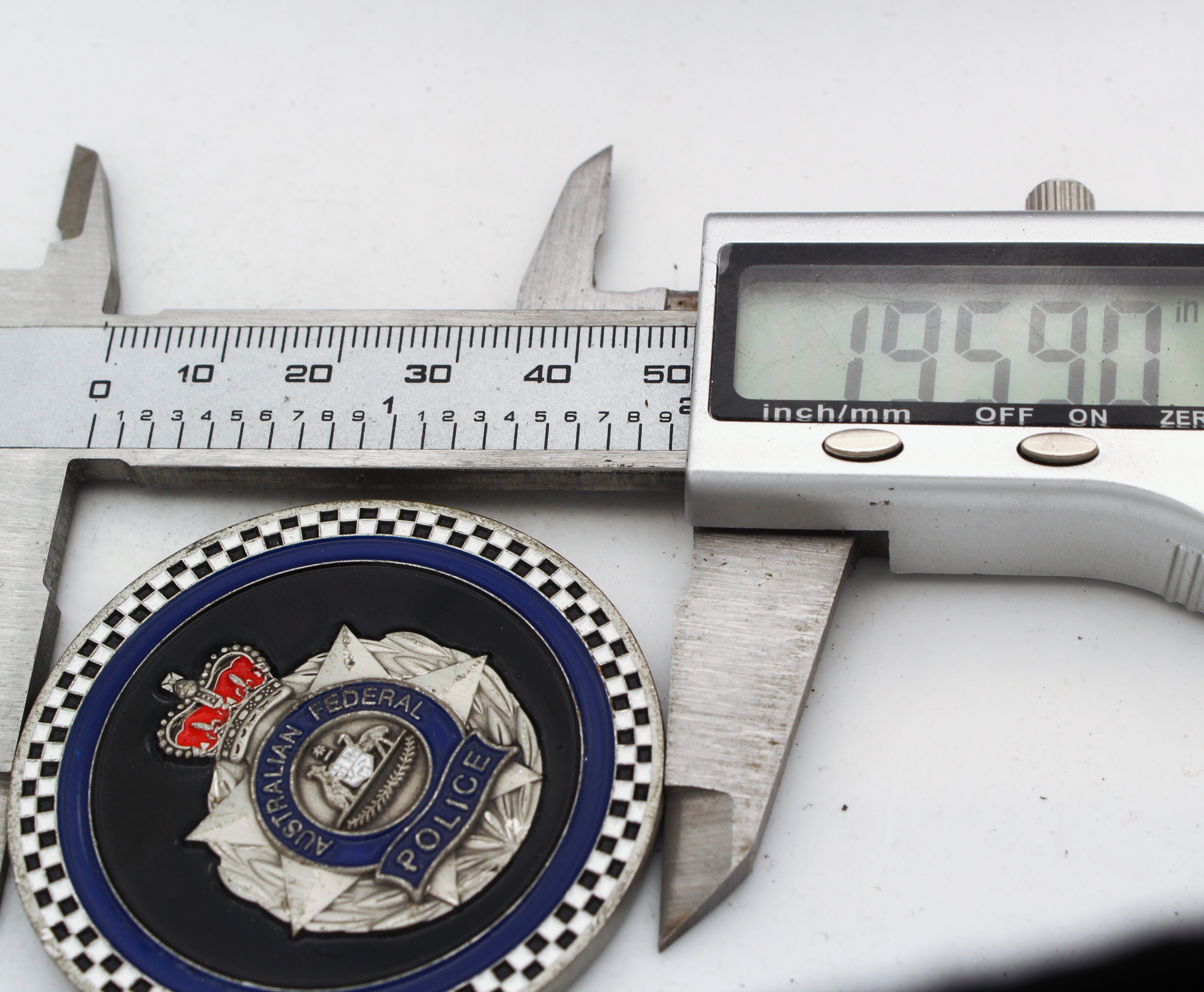 Australian Federal Police Mexico City Challenge Coin  2" Copper Pre-Owned