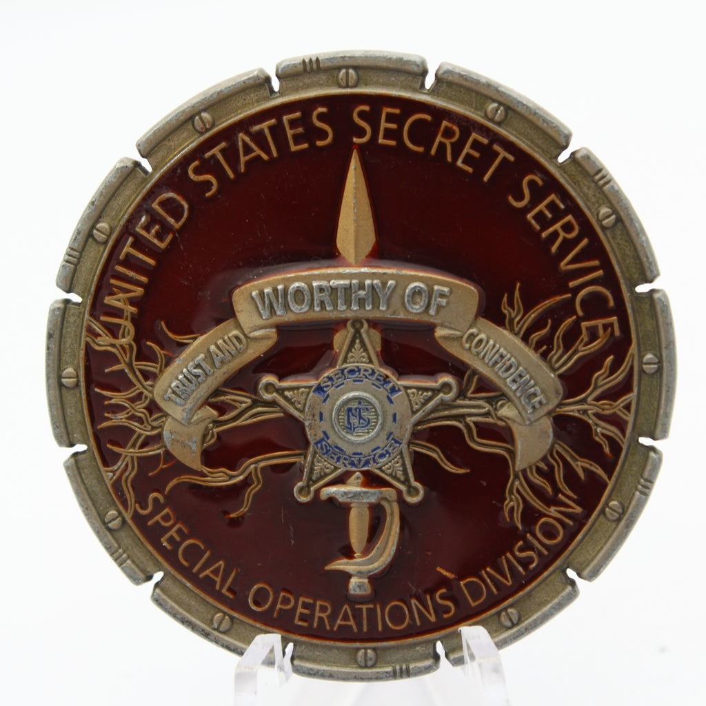 US Secret Service Special Operations Division HAMMER Challenge Coin 1.85" Copper Pre-Owned