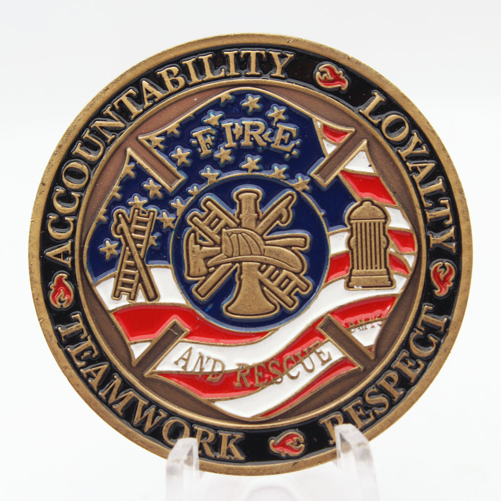 Cudahy Fire Department Generations of Pride Challenge Coin 1.75 Inch Copper Pre-Owned